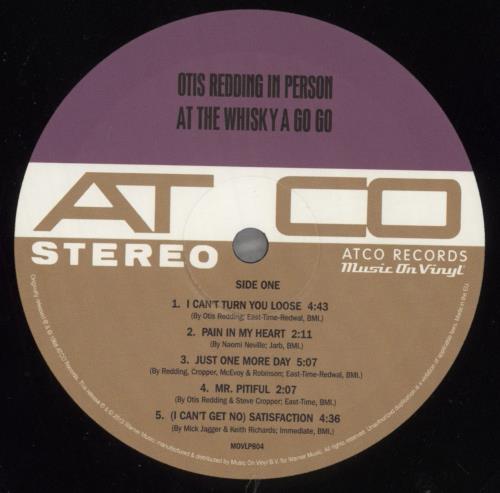 Otis Redding In Person At The Whisky A Go Go - 180gm vinyl LP album (LP record) UK OTILPIN823377