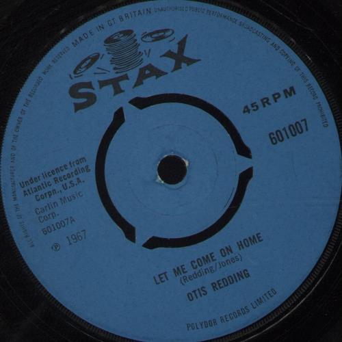 Otis Redding Let Me Come On Home 7" vinyl single (7 inch record / 45) UK OTI07LE679712
