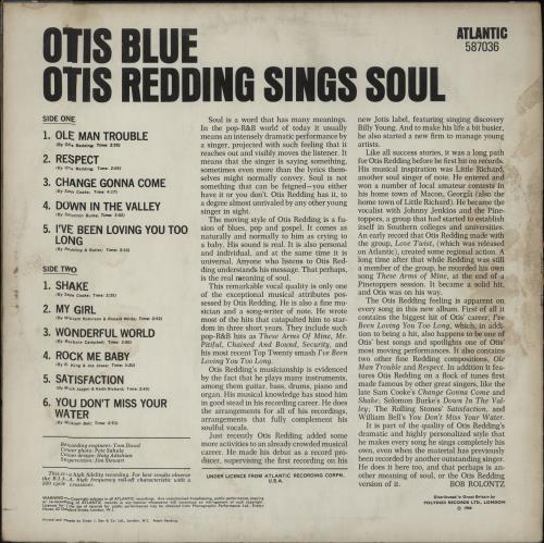 Otis Redding Otis Blue vinyl LP album (LP record) UK OTILPOT281718