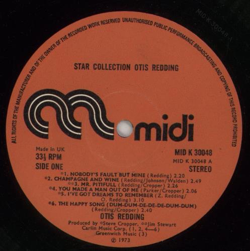 Otis Redding Star-Collection vinyl LP album (LP record) UK OTILPST523499