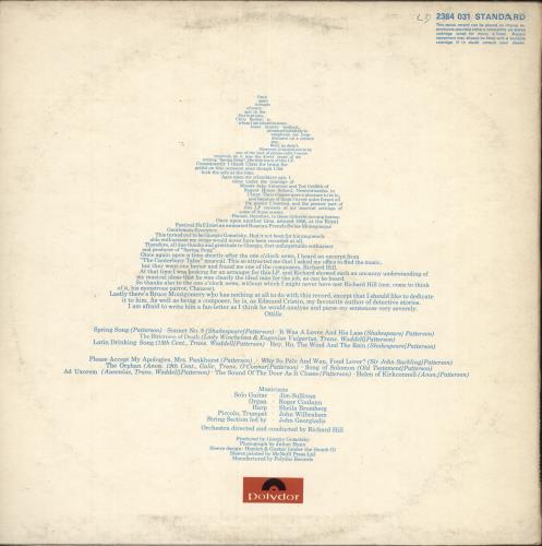 Ottilie Patterson Spring Song - Test Pressing vinyl LP album (LP record) UK OTNLPSP698478