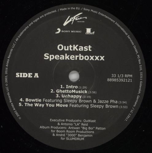 Outkast Speakerboxxx / The Love Below 4-LP vinyl album record set UK OUT4LSP865577