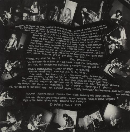 Outskirts Of Infinity Stoned Crazy vinyl LP album (LP record) UK OU4LPST636712