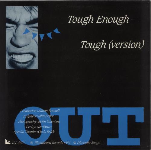 Out Tough Enough + Press Sheet 12" vinyl single (12 inch record / Maxi-single) UK 9X412TO863877