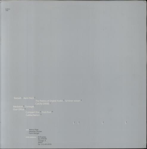 Oval Systemisch - Clear Vinyl 2-LP vinyl record set (Double LP Album) US 3ZB2LSY860413