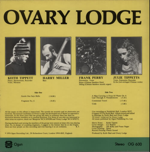 Ovary Lodge Ovary Lodge vinyl LP album (LP record) UK OAYLPOV595376