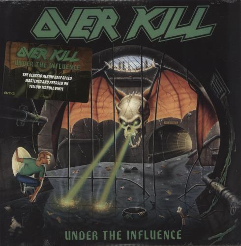 Overkill Under The Influence - Yellow Marble Vinyl - Sealed vinyl LP album (LP record) US OV1LPUN864508