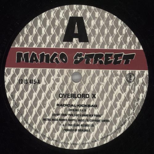 Overlord X Radical Kickbag 12" vinyl single (12 inch record / Maxi-single) UK 70K12RA868570