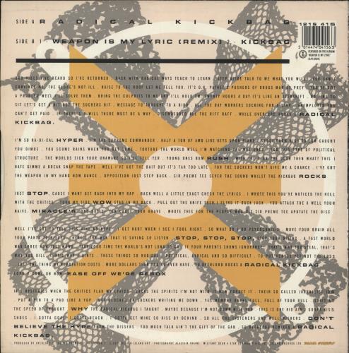 Overlord X Radical Kickbag 12" vinyl single (12 inch record / Maxi-single) UK 70K12RA868570