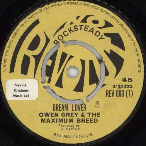 Owen Grey Dream Lover 7" vinyl single (7 inch record / 45) UK 0WF07DR732181