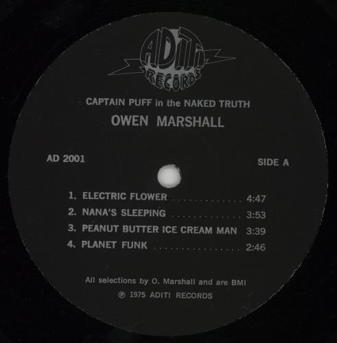 Owen Marshall Captain Puff In The Naked Truth - 1st + PR enclosures vinyl LP album (LP record) US 214LPCA761653