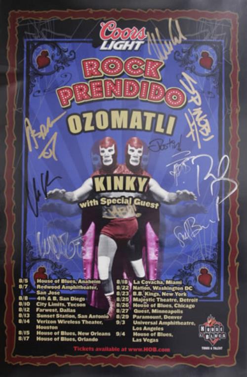 Ozomatli 2004 Rock Prendido Tour Poster poster US O0BPORO556209