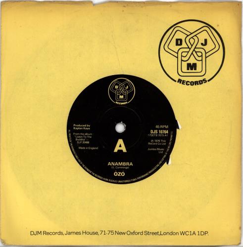Ozo Anambra 7" vinyl single (7 inch record / 45) UK 0Z007AN702744