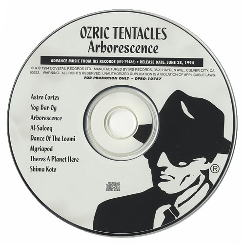 Ozric Tentacles Arborescence CD album (CDLP) US OZRCDAR489940