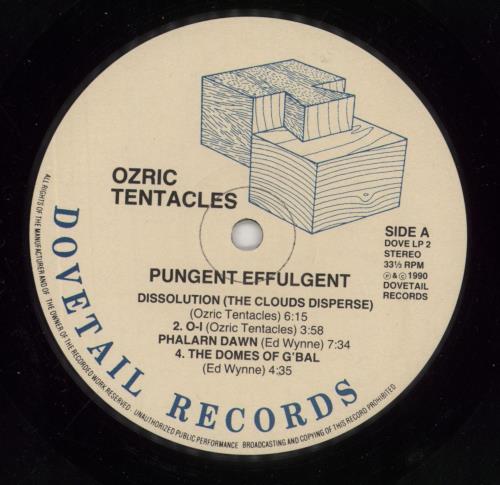 Ozric Tentacles Pungent Effulgent vinyl LP album (LP record) UK OZRLPPU312071