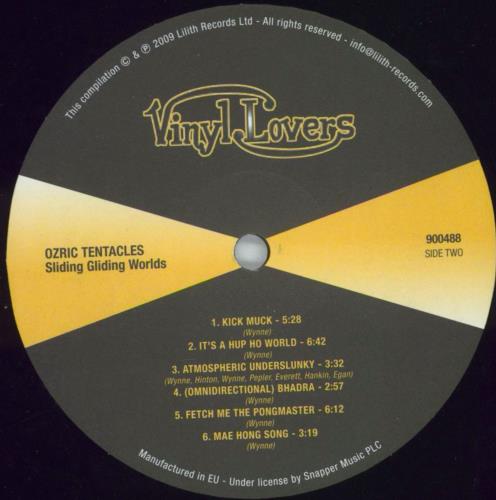 Ozric Tentacles Sliding Gliding Worlds 2-LP vinyl record set (Double LP Album) European OZR2LSL819166