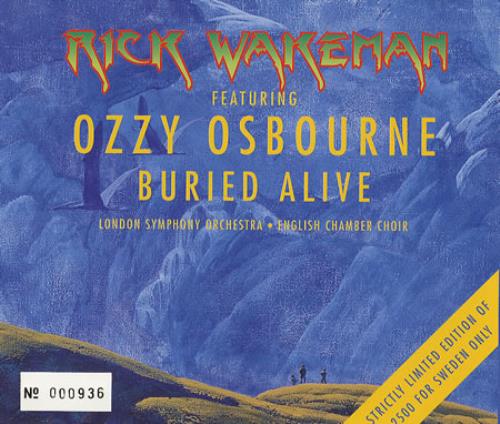 Ozzy Osbourne Buried Alive - With Rick Wakeman CD single (CD5 / 5") Swedish OZZC5BU138454