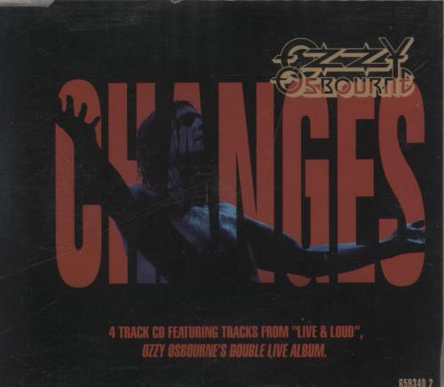 Ozzy Osbourne Changes CD single (CD5 / 5") UK OZZC5CH61601
