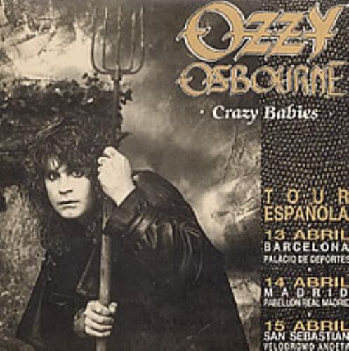 Ozzy Osbourne Crazy Babies 7" vinyl single (7 inch record / 45) Spanish OZZ07CR202392