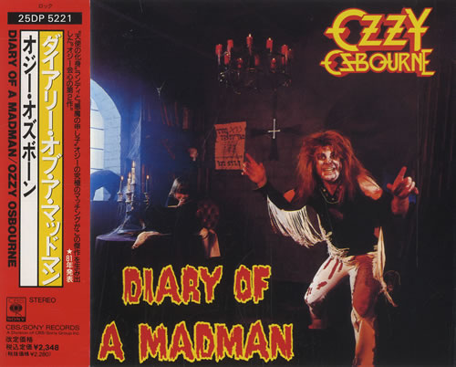 Ozzy Osbourne Diary Of A Madman CD album (CDLP) Japanese OZZCDDI448596