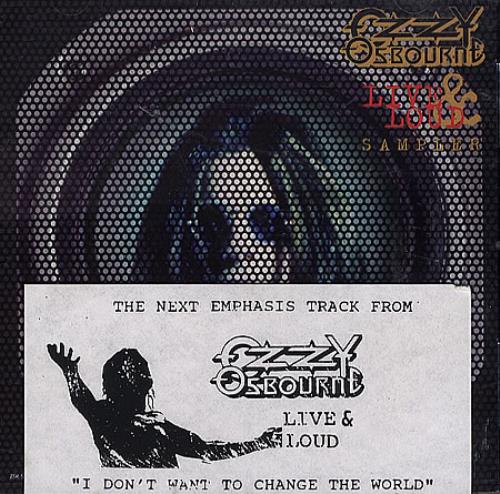 Ozzy Osbourne Live & Loud Sampler CD album (CDLP) US OZZCDLI364408