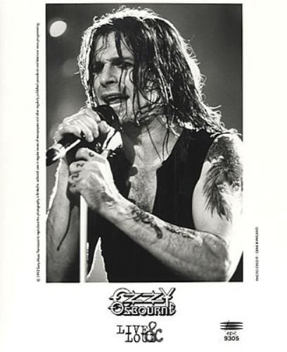 Ozzy Osbourne Live & Loud media press pack US OZZPPLI28289