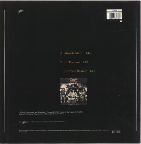 Ozzy Osbourne Miracle Man + poster 12" vinyl single (12 inch record / Maxi-single) UK OZZ12MI00970