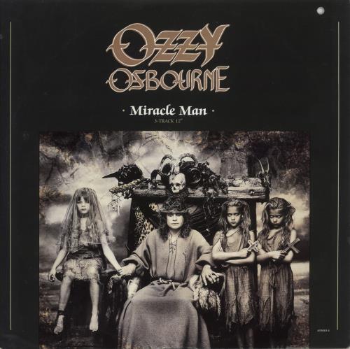 Ozzy Osbourne Miracle Man - Deletion Punch Hole 12" vinyl single (12 inch record / Maxi-single) UK OZZ12MI875339