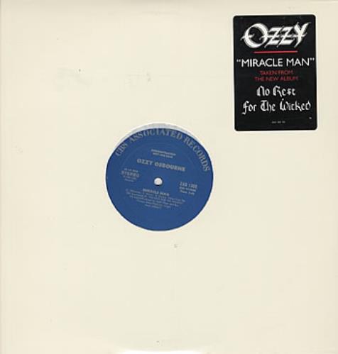 Ozzy Osbourne Miracle Man 12" vinyl single (12 inch record / Maxi-single) US OZZ12MI00975