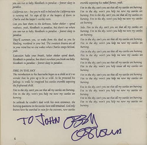 Ozzy Osbourne No Rest For The Wicked - Autographed CD album (CDLP) US OZZCDNO384981