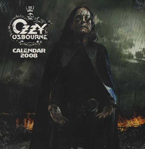 Ozzy Osbourne Official Calendar 2008 calendar UK OZZCAOF401480