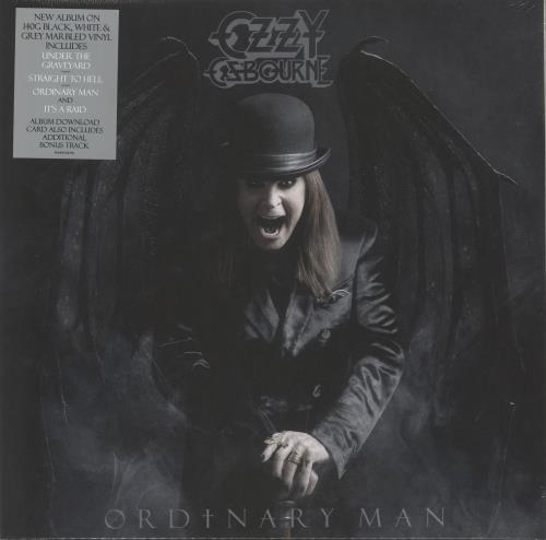 Ozzy Osbourne Ordinary Man - Black, White & Grey Marbled Vinyl - Sealed vinyl LP album (LP record) UK OZZLPOR739979