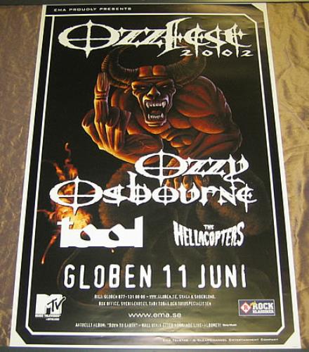 Ozzy Osbourne Ozzfest 2002 poster Swedish OZZPOOZ360424