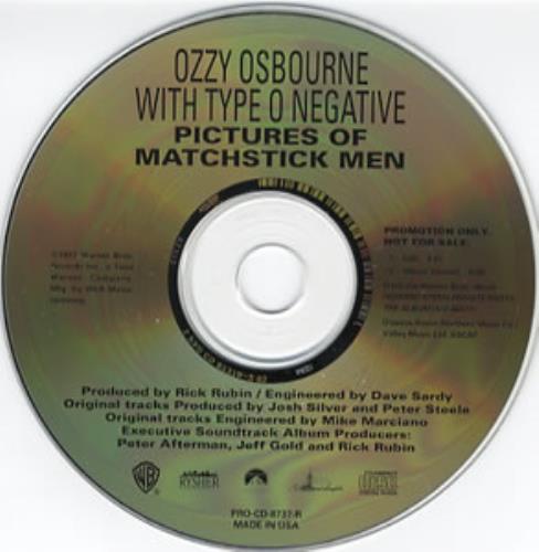 Ozzy Osbourne Pictures Of Matchstick Men CD single (CD5 / 5") US OZZC5PI92347