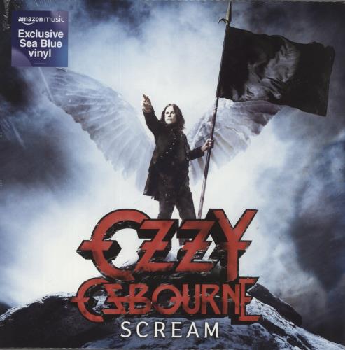 Ozzy Osbourne Scream - Sea Blue Vinyl - Sealed 2-LP vinyl record set (Double LP Album) US OZZ2LSC873219
