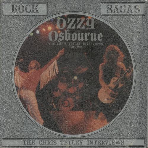 Ozzy Osbourne The Chris Tetley Interviews - Part One picture disc LP (vinyl picture disc album) UK OZZPDTH875374