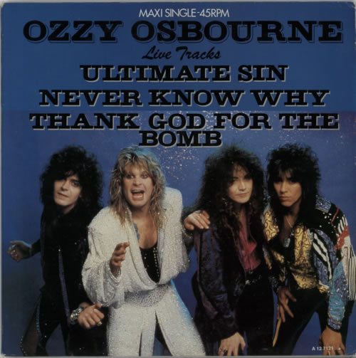Ozzy Osbourne The Ultimate Sin - Live Tracks 12" vinyl single (12 inch record / Maxi-single) Dutch OZZ12TH607992