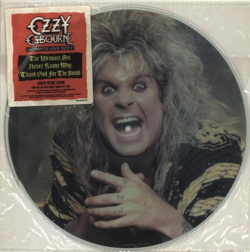 Ozzy Osbourne Ultimate Live Ozzy 12" vinyl picture disc (12 inch picture record) US OZZ2PUL00976