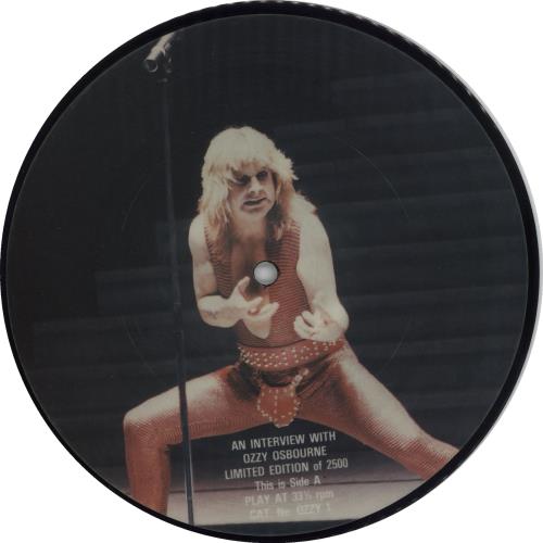 ozzy osbourne picture disc vinyl