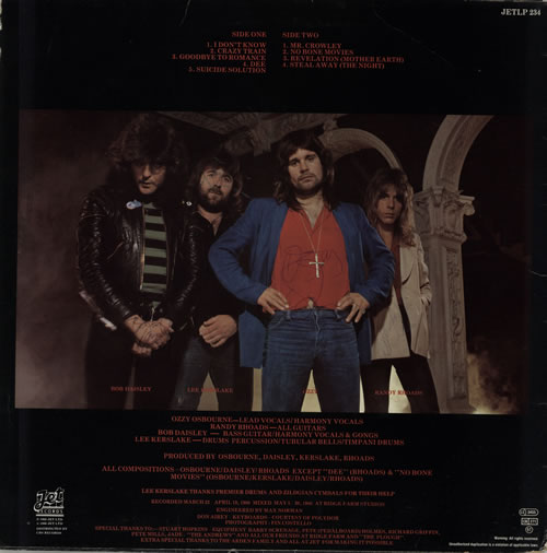 ozzy osbourne blizzard of ozz lp