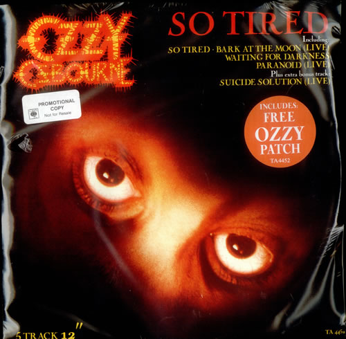 ozzy osbourne so tired letra en español