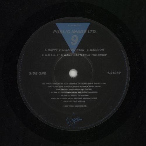 P.I.L. 9 (Nine) vinyl LP album (LP record) UK PILLPNI870783