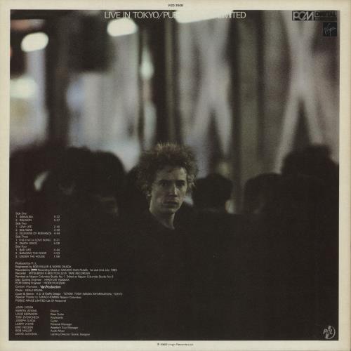 P.I.L. Live In Tokyo + Poster 2-LP vinyl record set (Double LP Album) UK PIL2LLI259231