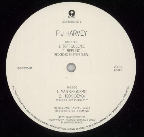 P.J. Harvey 50 Ft Queenie 12" vinyl single (12 inch record / Maxi-single) UK PJH12FT154390