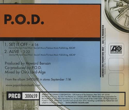 P.O.D. 2-Track Satellite Sampler CD single (CD5 / 5") US P.OC5TR200062
