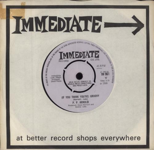 P.P. Arnold (If You Think You're) Groovy 7" vinyl single (7 inch record / 45) UK PPA07IF405739