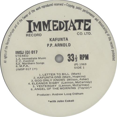 P.P. Arnold Kafunta - Textured Gatefold vinyl LP album (LP record) South African PPALPKA667366