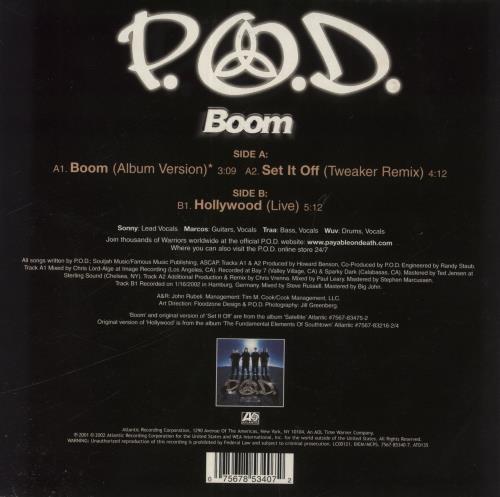 P.O.D. Boom UK 7