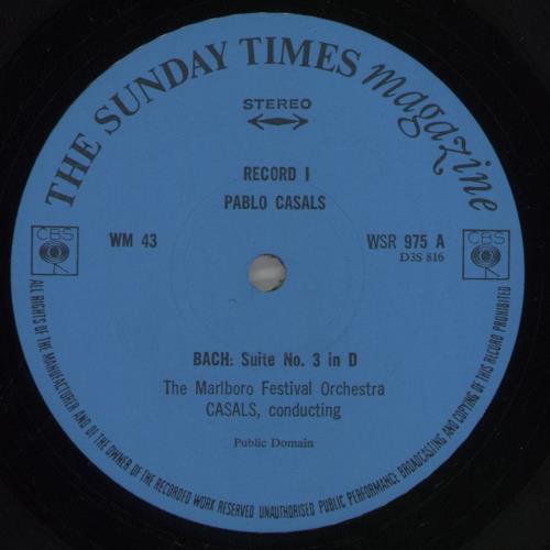 Pablo Casals Pablo Casals 3-LP vinyl record set (Triple LP Album) UK P-J3LPA859967