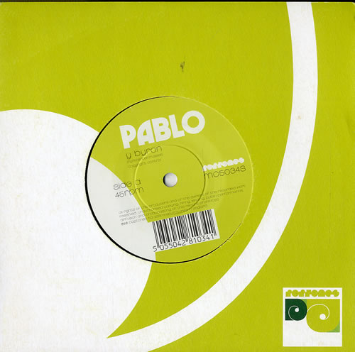 Pablo Y Byron 7" vinyl single (7 inch record / 45) UK P/B07YB577656